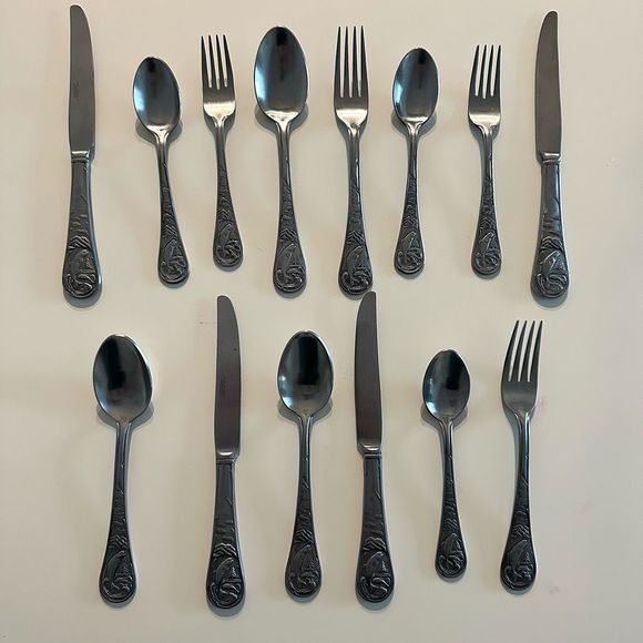 Cambridge Fish/Bass Stainless Flatware Silverware Old Stock - Picture 2 of 13